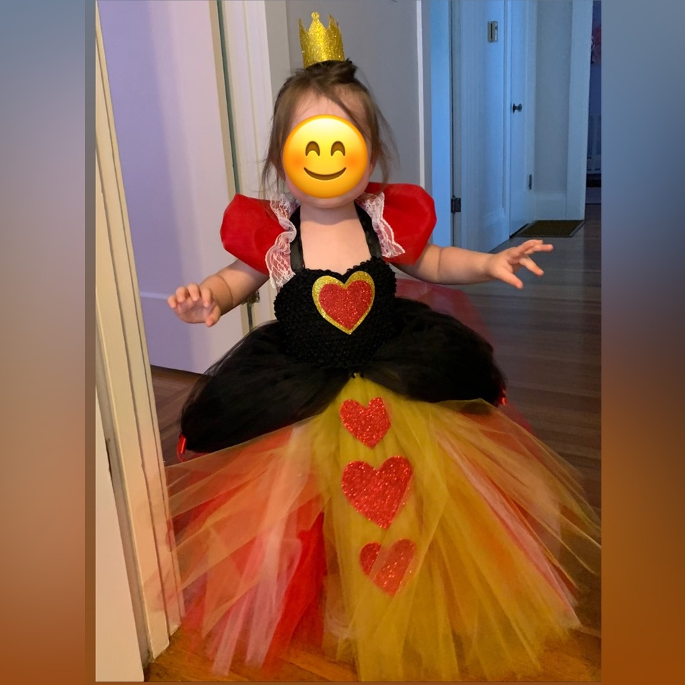 Toddler Queen of Hearts Costume Dress